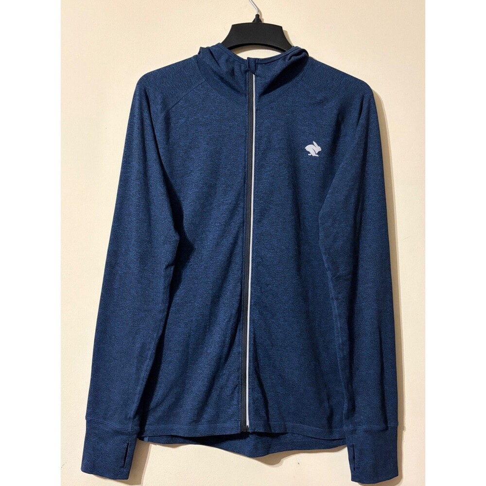 Rabbit Crafted In California Women's Blue Hoodie Size L - Picture 1 of 7